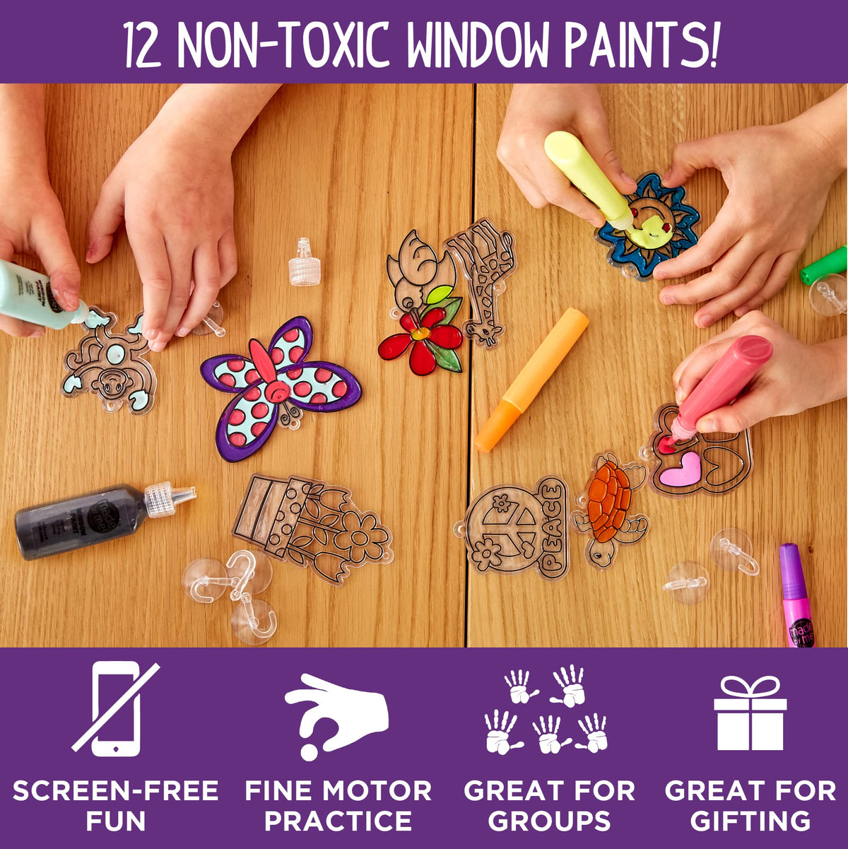 Made By Me Create Your Own Window Art Kit, Halloween Suncatchers