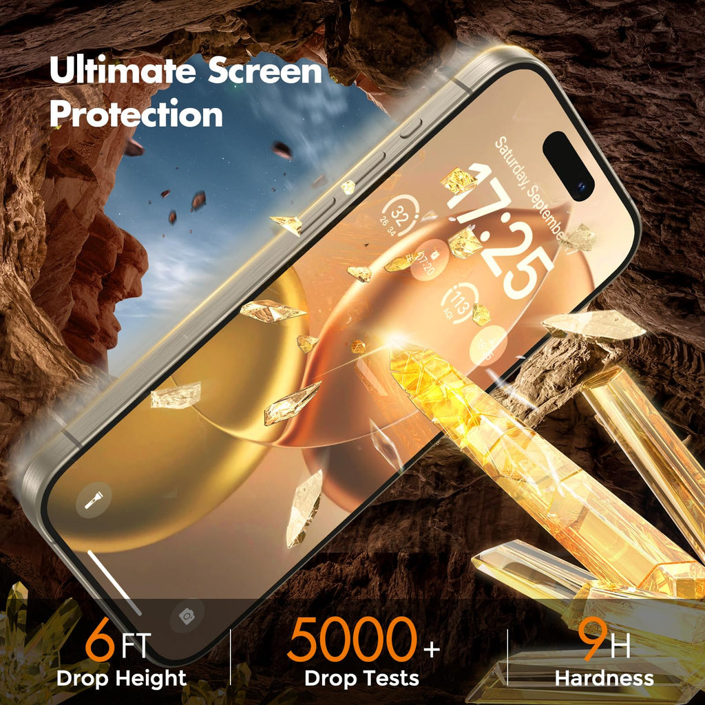 UNBREAKcable Privacy Screen Protector for iPhone 16 Pro Max, Full Coverage