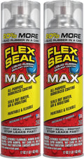 Flex Seal Spray Rubber Sealant Coating, Waterproof, Clear, 17 oz, 2-Pack