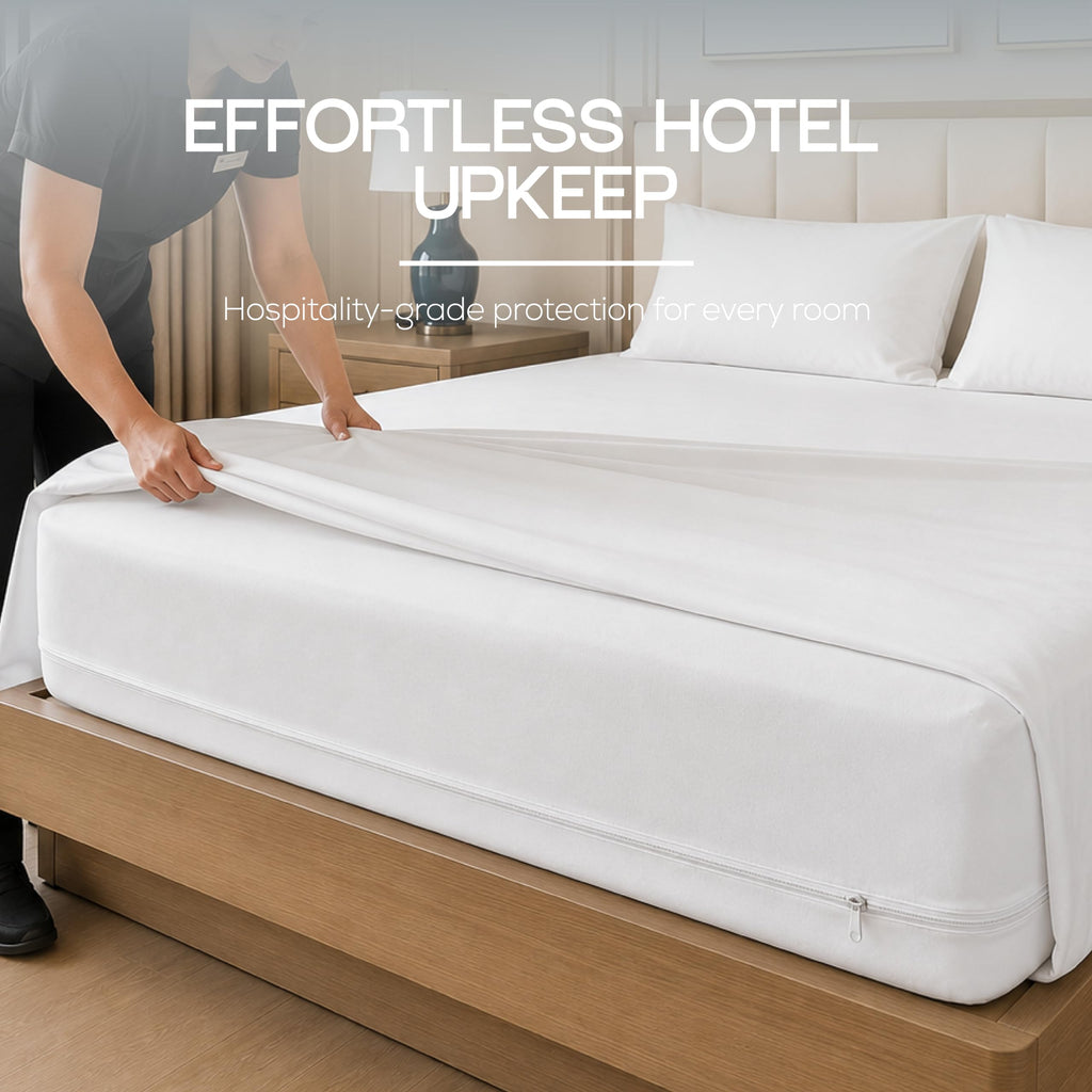 Utopia Bedding Twin Size Mattress Protector Zippered, 100% Waterproof