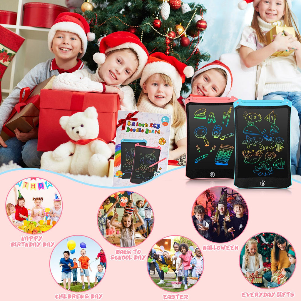 EooCoo Kids Travel Essential 12 Inch LCD Writing Tablet, 2 Pack