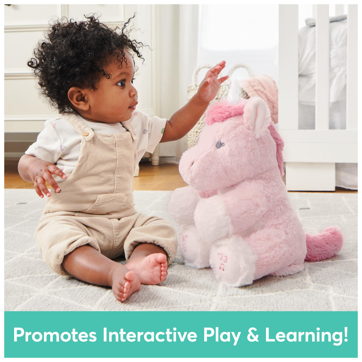 GUND Baby Peeki Puppy 12-Inch Interactive Animated Musical Plush for Babies