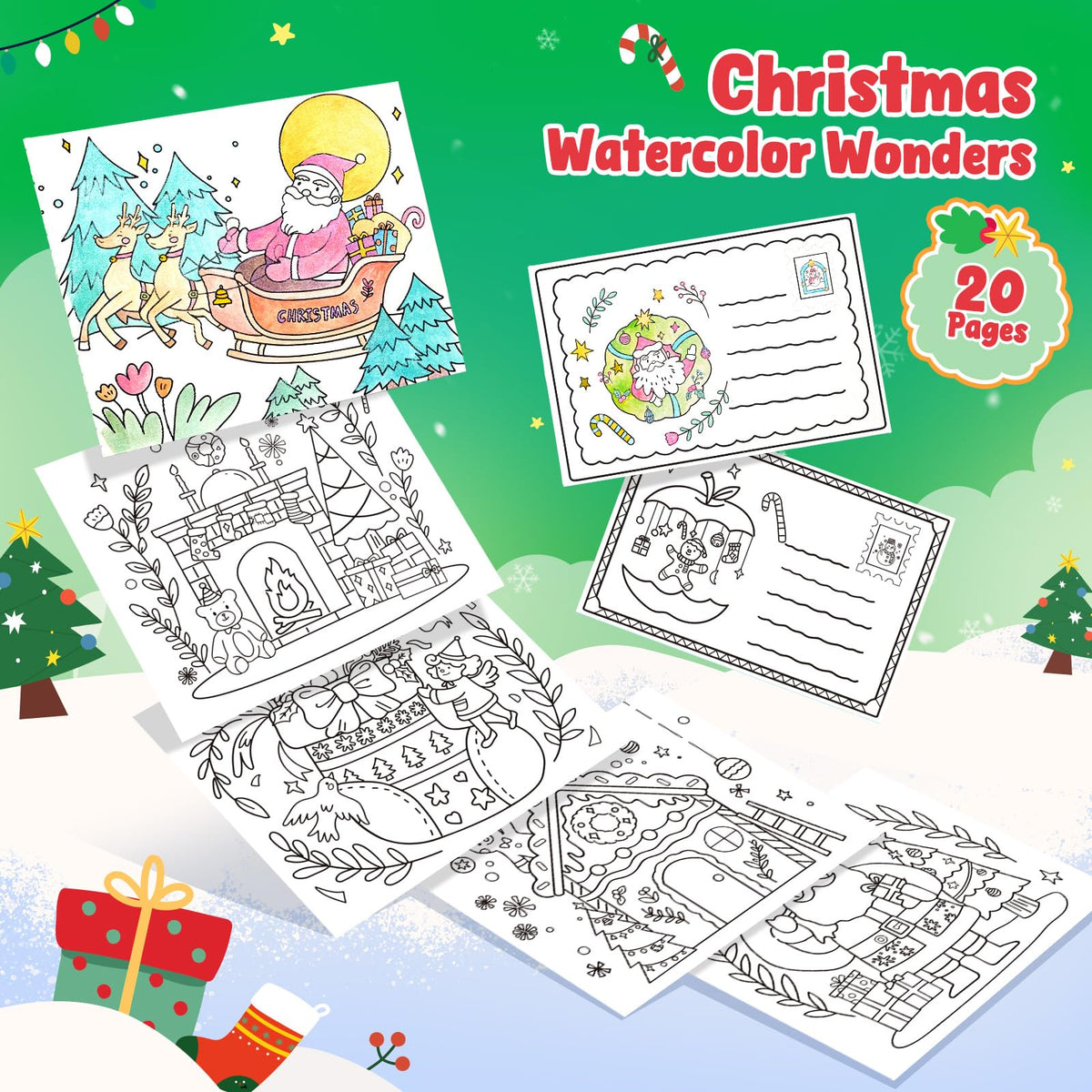JoyCat Paint with Water Coloring Books for Toddlers (Magical Pony)
