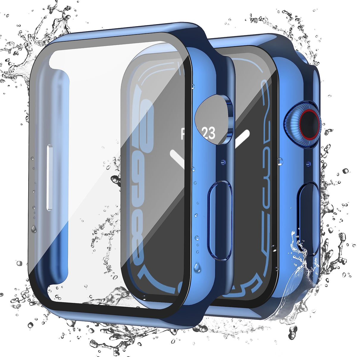 Misxi 2-Pack Waterproof Case for 41mm Apple Watch Series 9/8/7