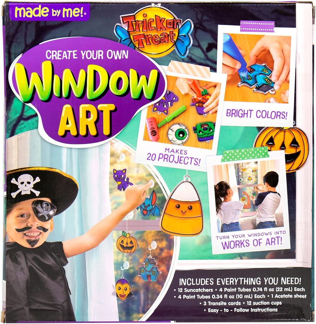 Made By Me Create Your Own Window Art Kit, Halloween Suncatchers