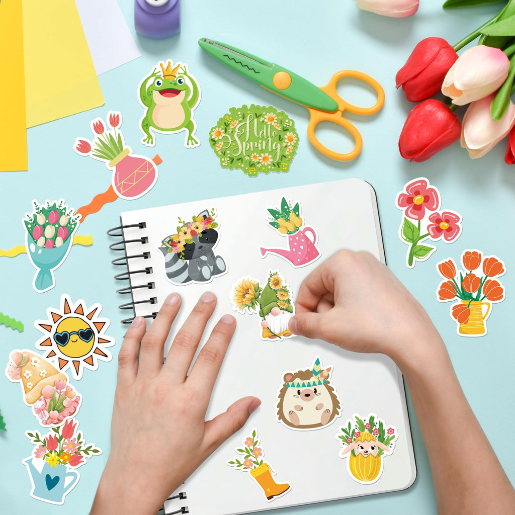 OHOME Fall Stickers | 100 PCS Thanksgiving Stickers for Kids - Vinyl Thanksgiving Games Toys Gifts Activities Essentials Party Favors Supplies - Friendsgiving Crafts Bulk for Classroom Home