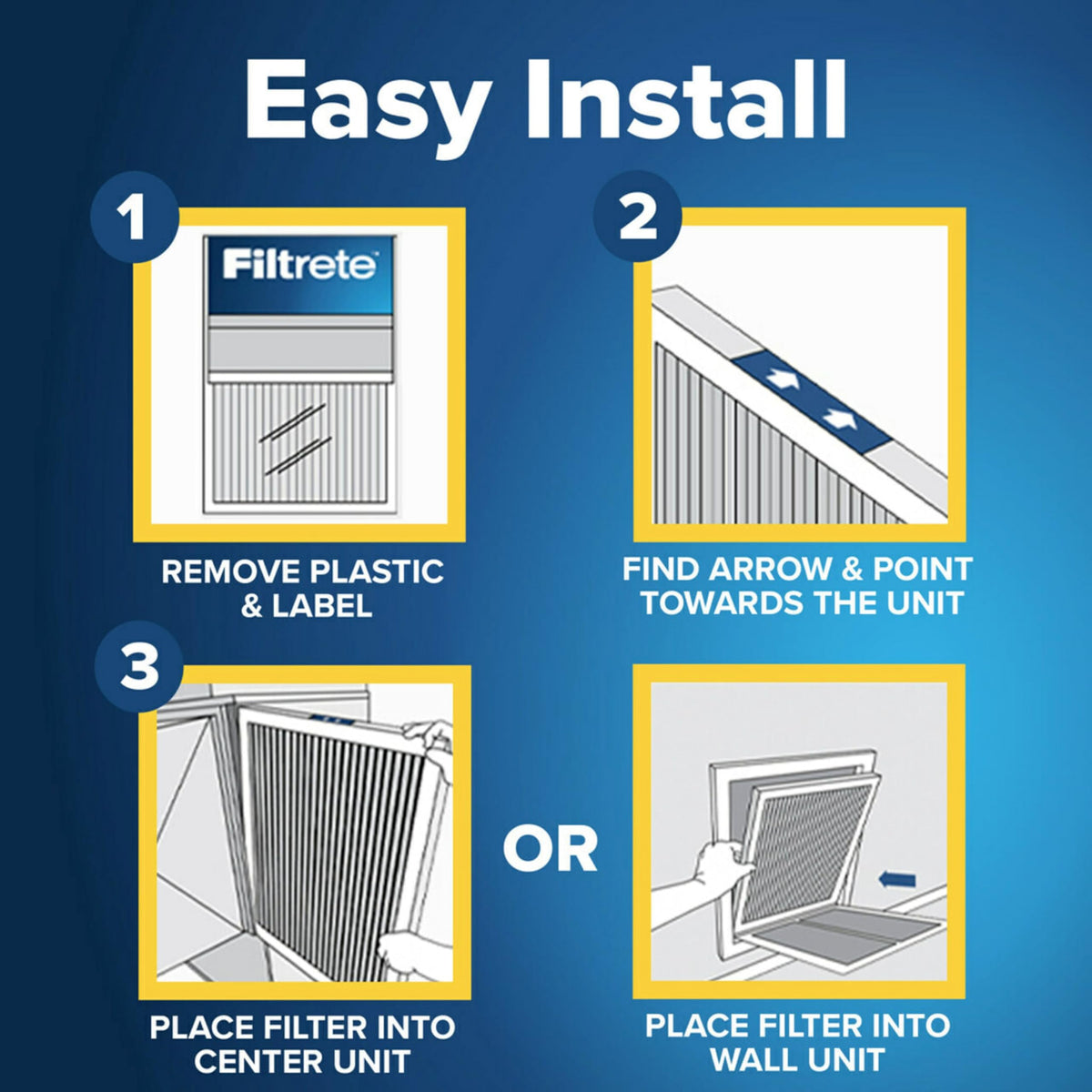 Filtrete 20x25x1 Air Filter, MERV 11, MPR 1000, 2 HVAC Filters