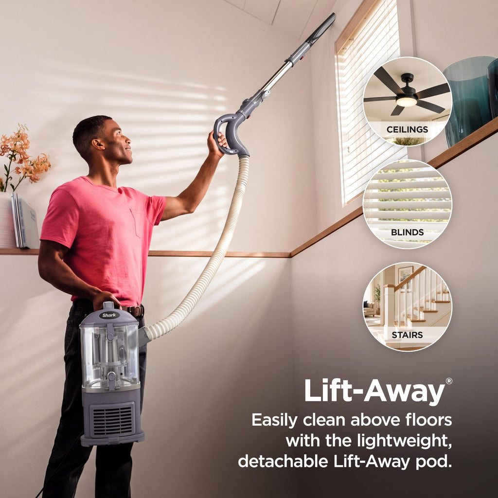 Shark Navigator Lift-Away Vacuum, HEPA, Carpet and Pet Hair, Blue, NV360