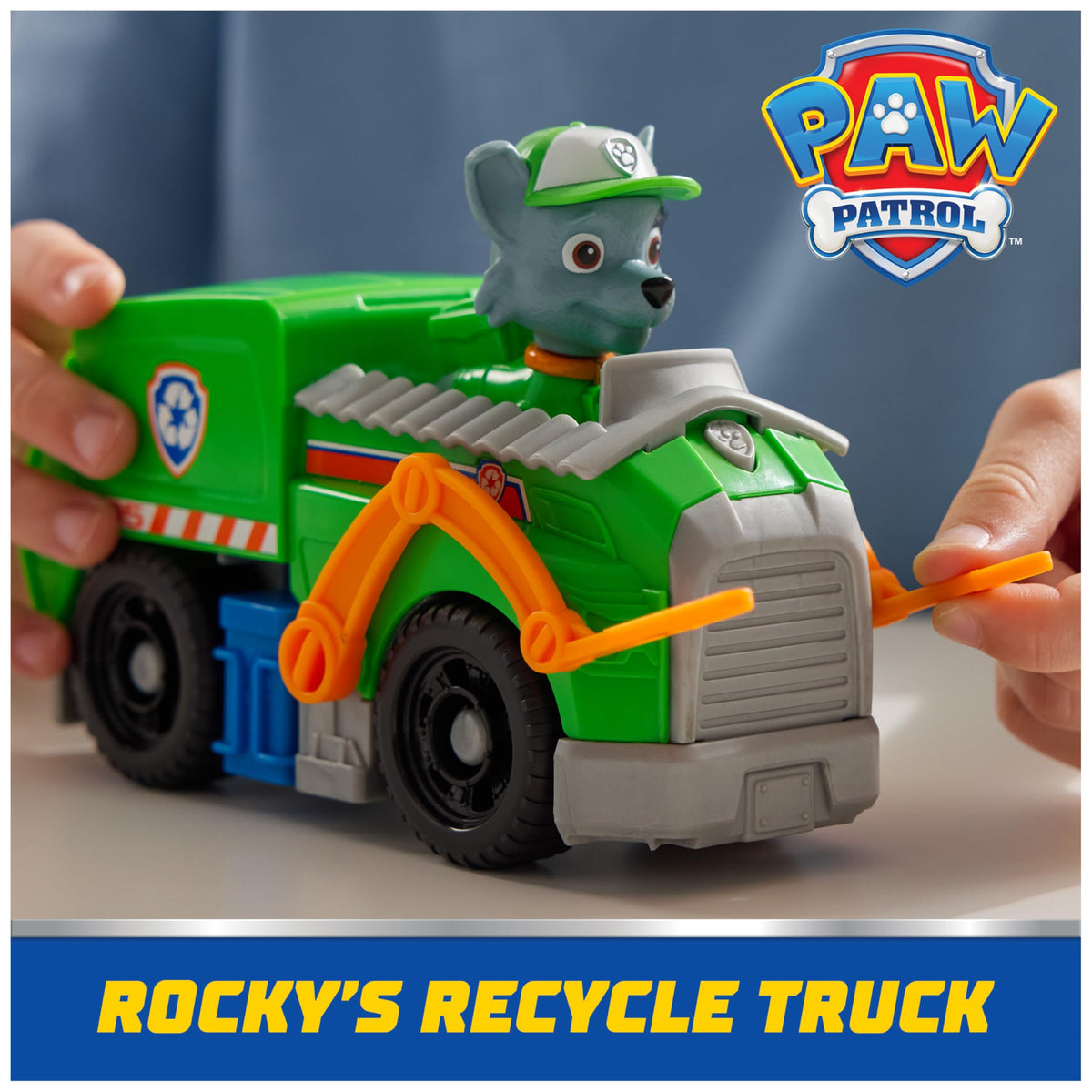 Paw Patrol, Rubble’s Bulldozer Toy Truck with Collectible Action Figure