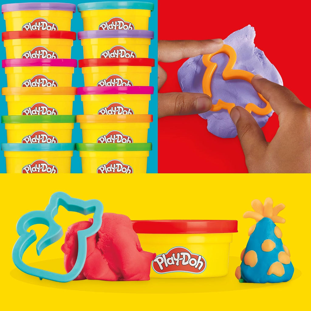 Play-Doh Party Favor Pack, Bulk 24 Pack of Modeling Compound with Cutters, Classroom Supplies for Arts & Crafts, Birthday Gifts & Prize Toys for Kids, Ages 3+ (Amazon Exclusive)