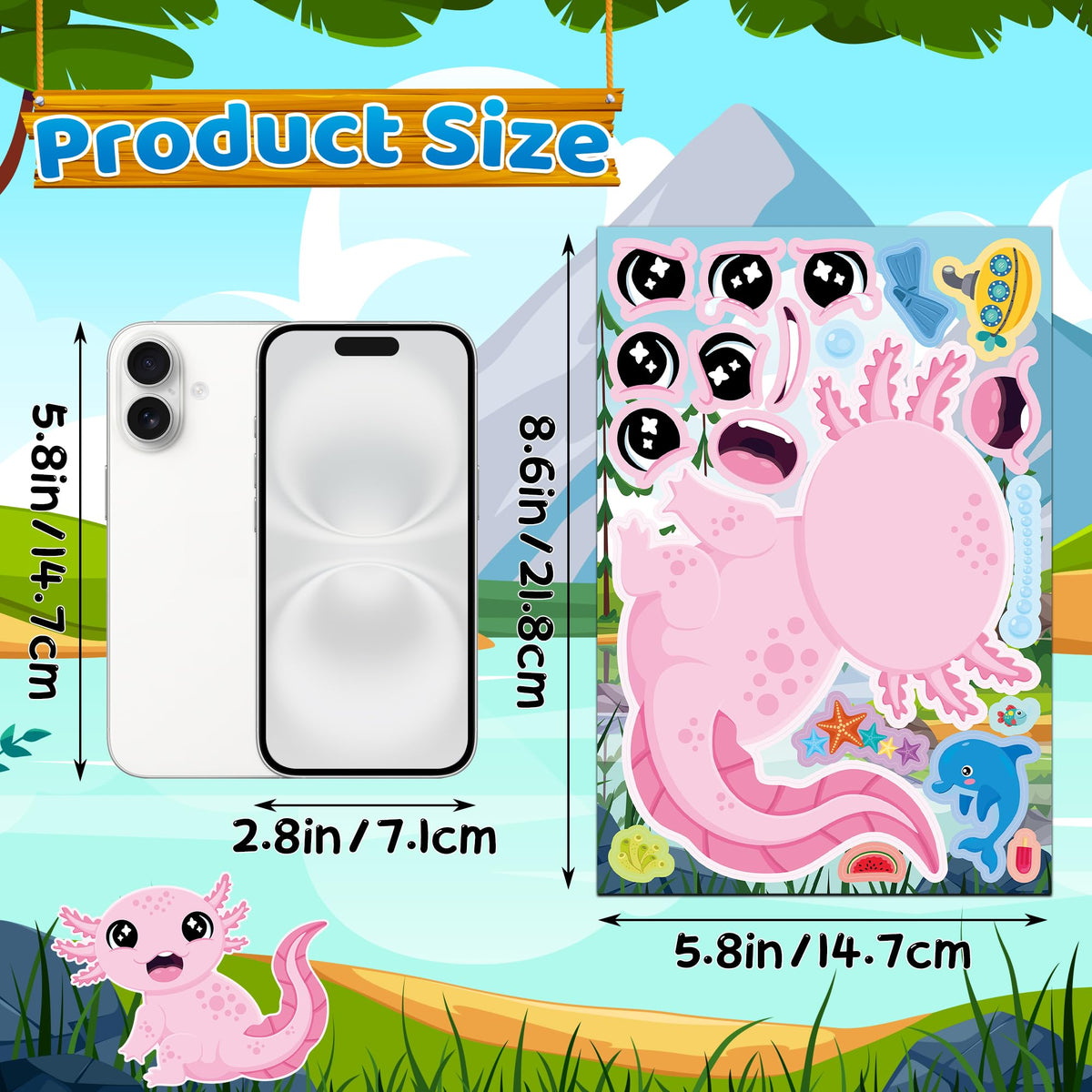 Stickers for Kids Toddler Party Favors Crafts - 48 Sheets