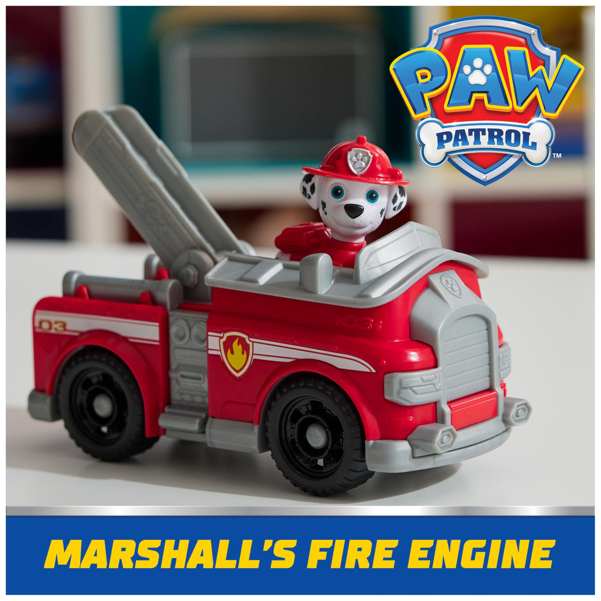 Paw Patrol, Rubble’s Bulldozer Toy Truck with Collectible Action Figure