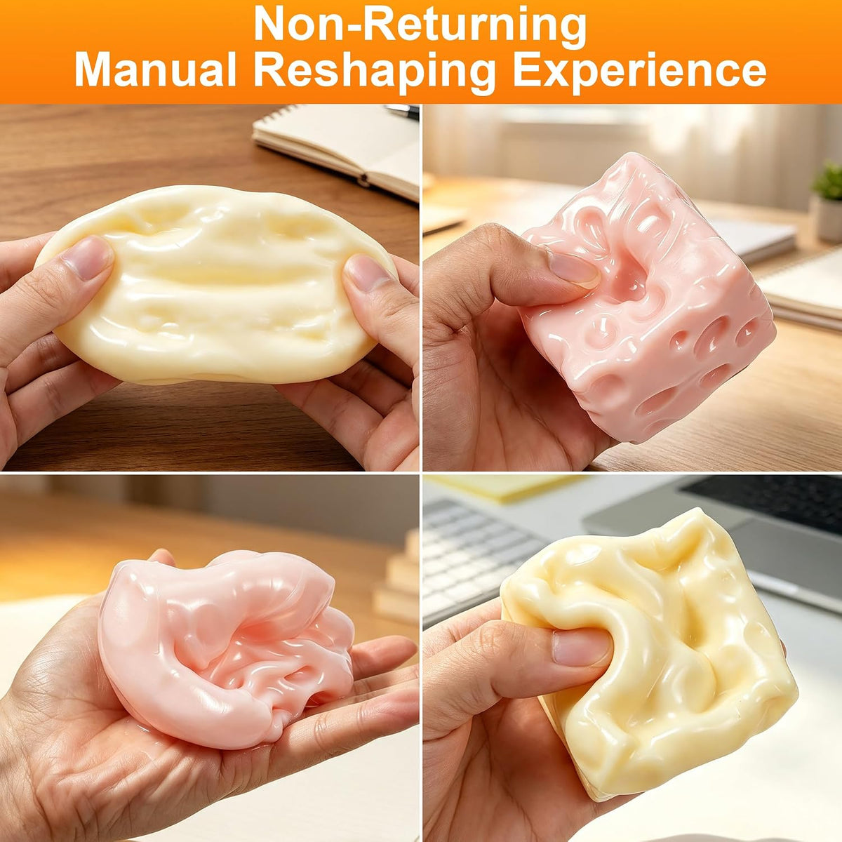 Coconut Oil Squishy, Cheese Squishy Non-Rebound