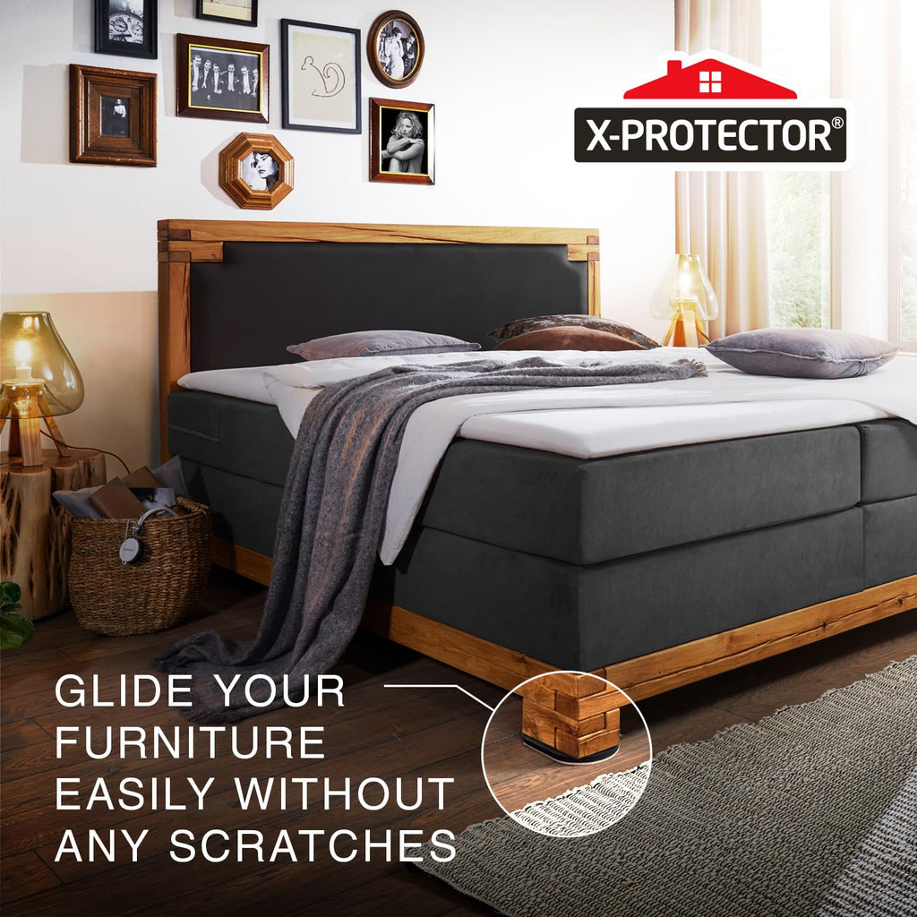 Felt Furniture Sliders for Hardwood Floors X-PROTECTOR 16 PCS 3 ½”