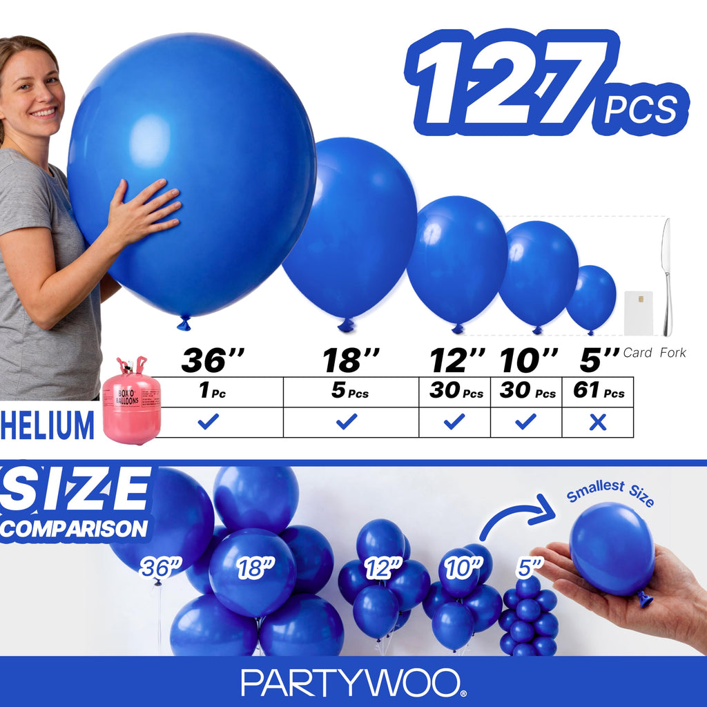 PartyWoo Lavender Balloons 127pcs Light Pastel Purple Lilac Different Sizes