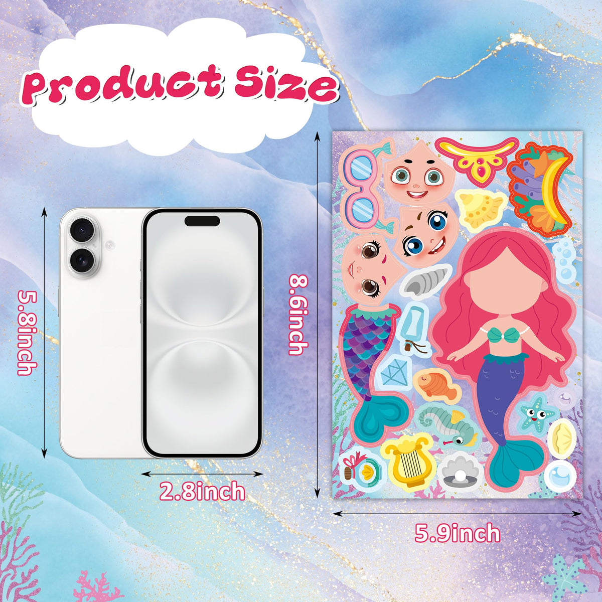 Stickers for Kids Toddler Party Favors Crafts - 48 Sheets