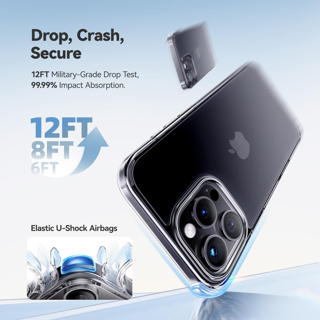 CASEKOO for iPhone 16 Smooth Crystal Clear Case, Patented Anti-Yellow
