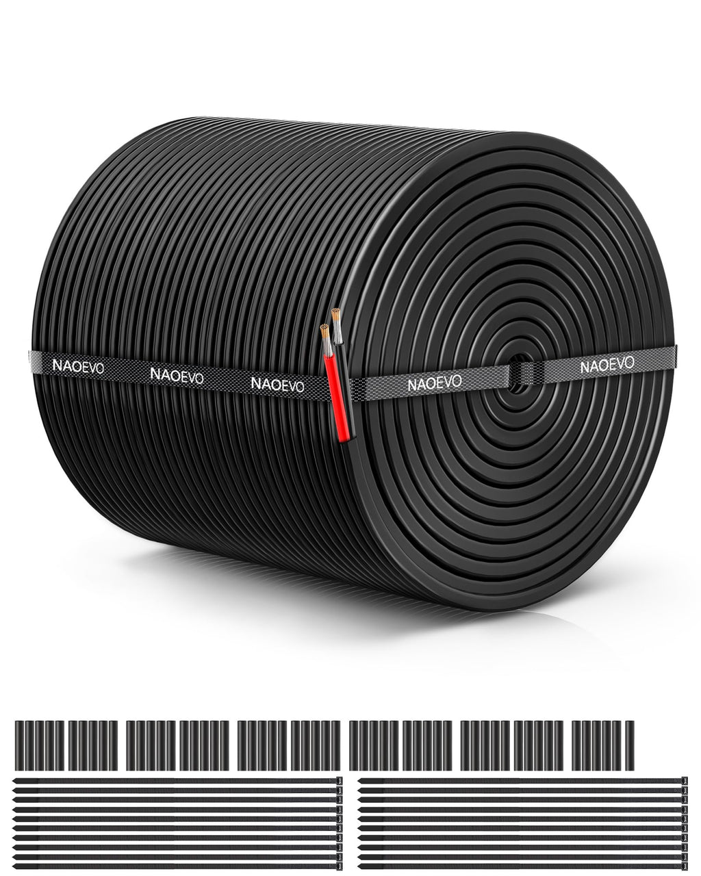 NAOEVO 16 Gauge Wire 4 Conductor, 16 Gauge Automotive Wire 12V Cable, 200FT