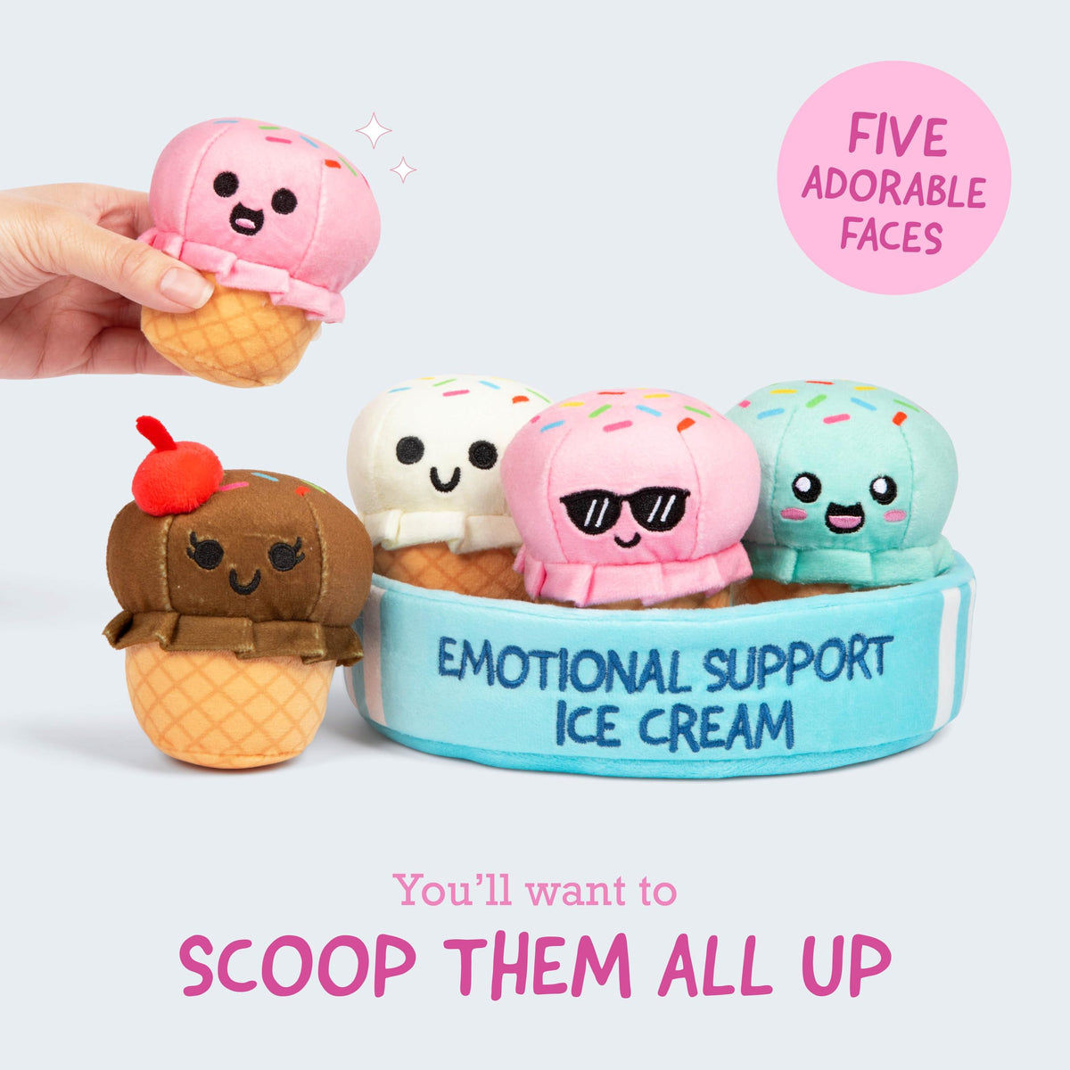 Emotional Support Dino Nuggies, Cuddly Dinosaur Toys by Relatable