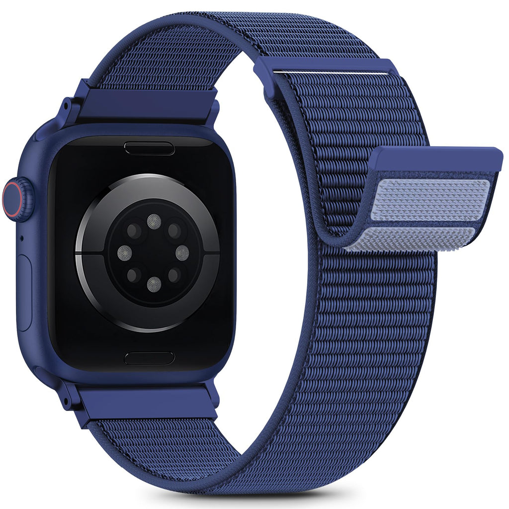 Nylon Loop Sport Band Compatible with Apple Watch Bands 38mm 40mm 41mm 42mm for Women Men, iWatch Wrist Straps for Se, Series 12 11 10 9 8 7, Breathable, Soft Band Ideal for Outdoor