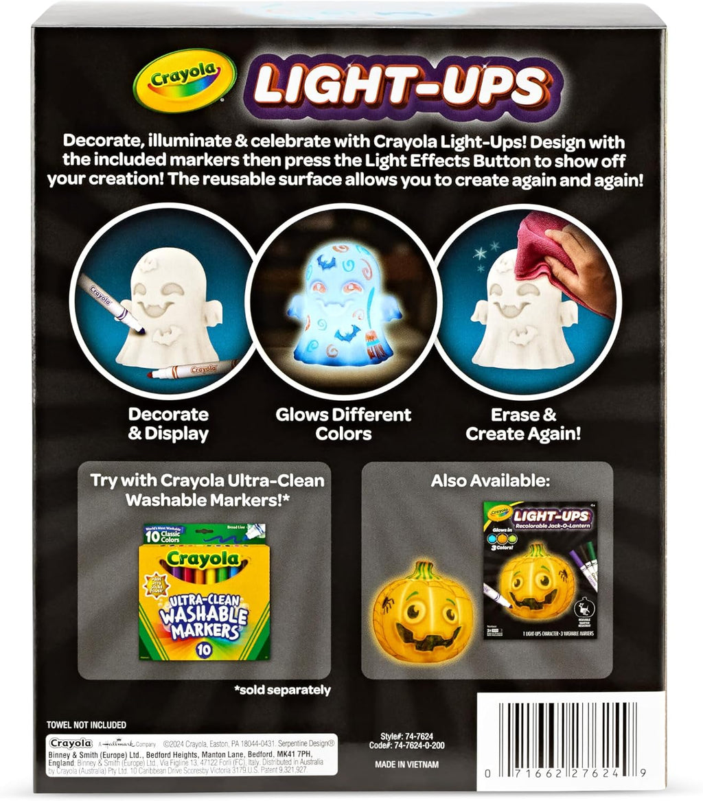 Crayola Light-Ups Ghost, Reusable Coloring Light Up Halloween Toy for Kids