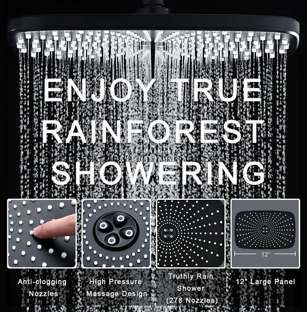 Rain Shower Head with Handheld Showerhead, Chrome 1.8GPM 460311