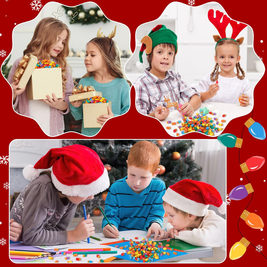 JUNEBRUSHS 150Pcs Fall Mini Erasers, Cute Thanksgiving Erasers Bulk