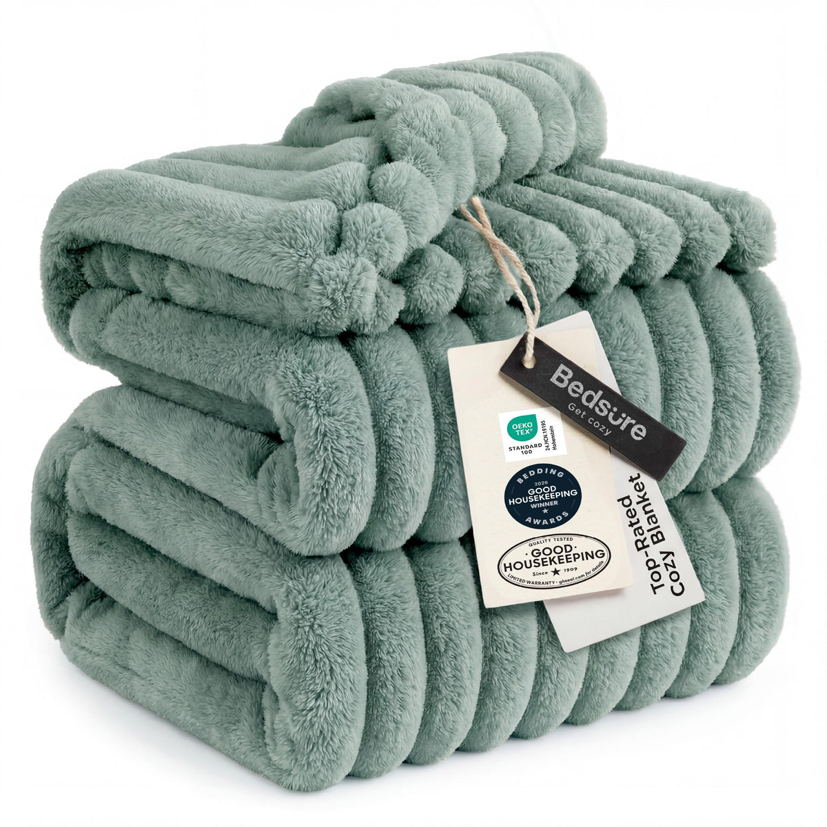 Bedsure GentleSoft White Throw Blanket for Couch - Halloween Fall Decorations for Home Living Room Decor, Cozy Fleece Fall Christmas Blanket, Birthday Gifts for Women Mom Her, Off White, 50x60 Inches
