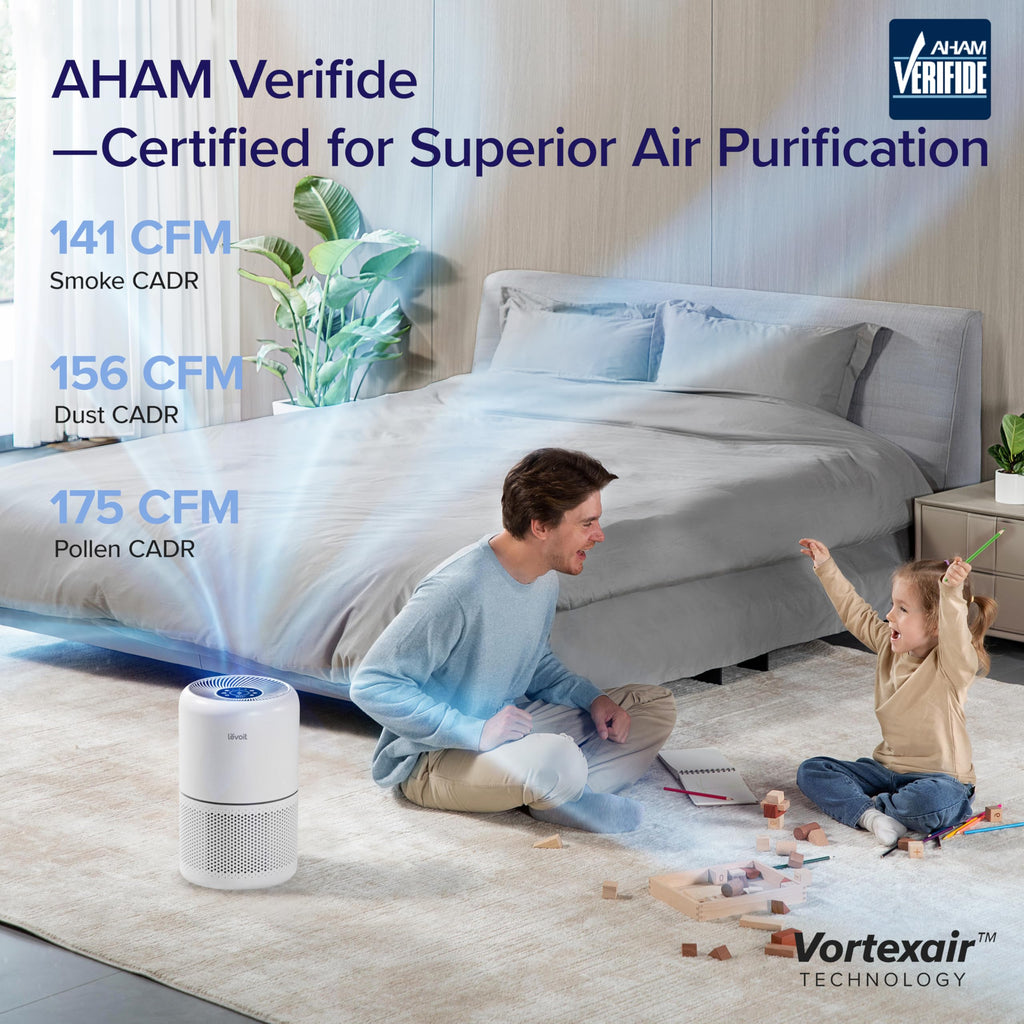 Levoit Air Purifier for Home Pets Hair Allergens in Bedroom Quiet Purifiers