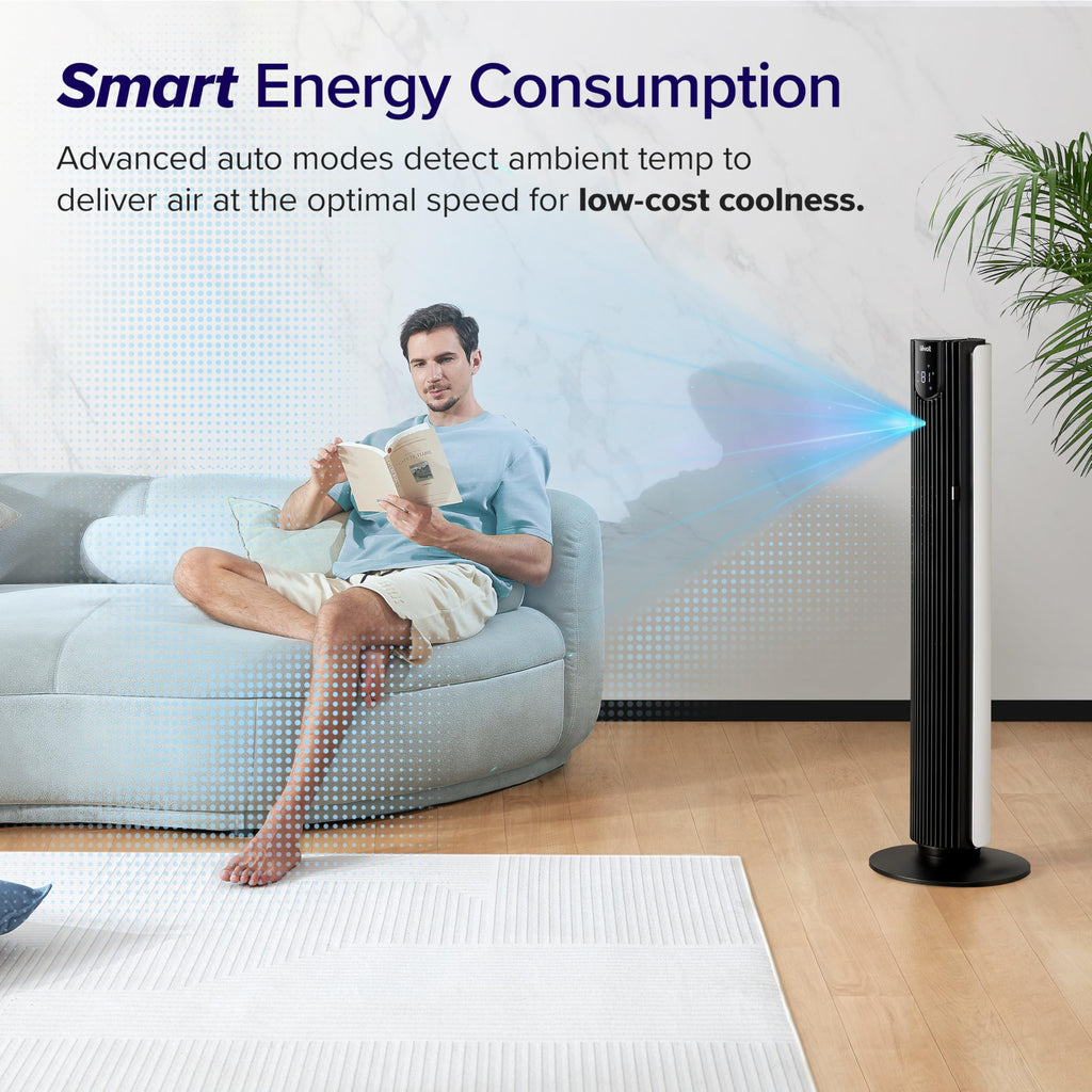 Levoit Tower Fan for Bedroom, 20dB Quiet Desk Fan, Easy to Carry & Plug-in