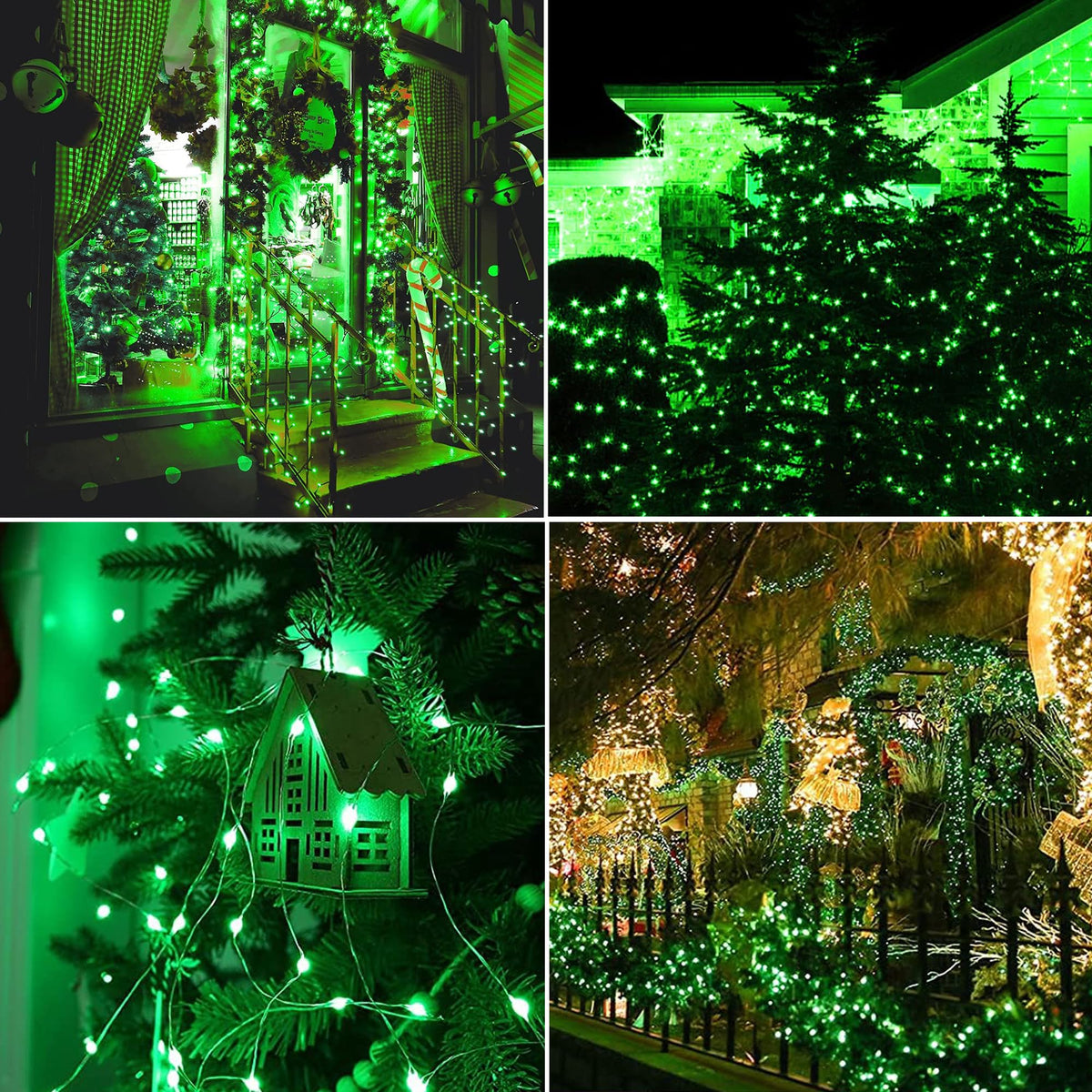Joomer Solar Fairy Lights, 2-Pack Total 80FT 240LED String Lights, White