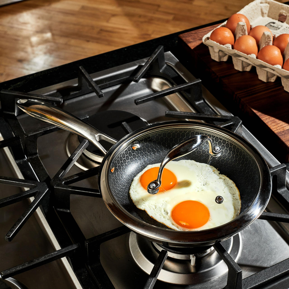 HexClad 10" Hybrid Nonstick Frying Pan, Dishwasher & Induction Safe