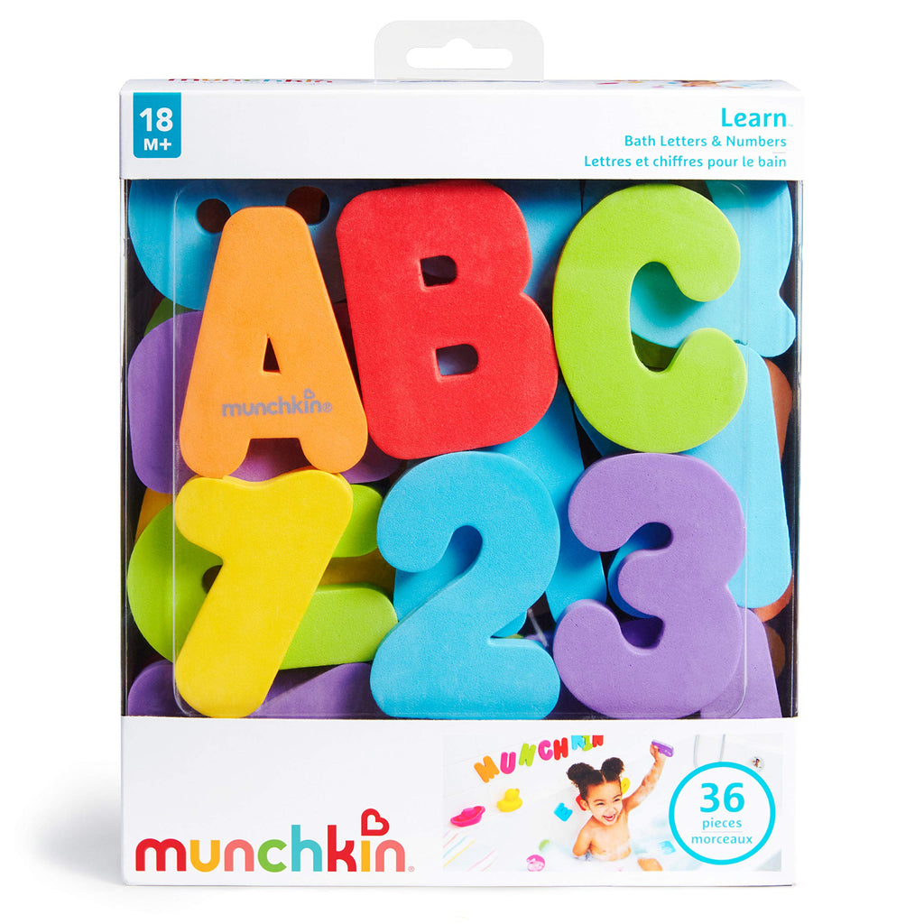 Munchkin® Learn™ Bath Letters and Numbers 36pc Toddler Bath Toy (Pack of 12)