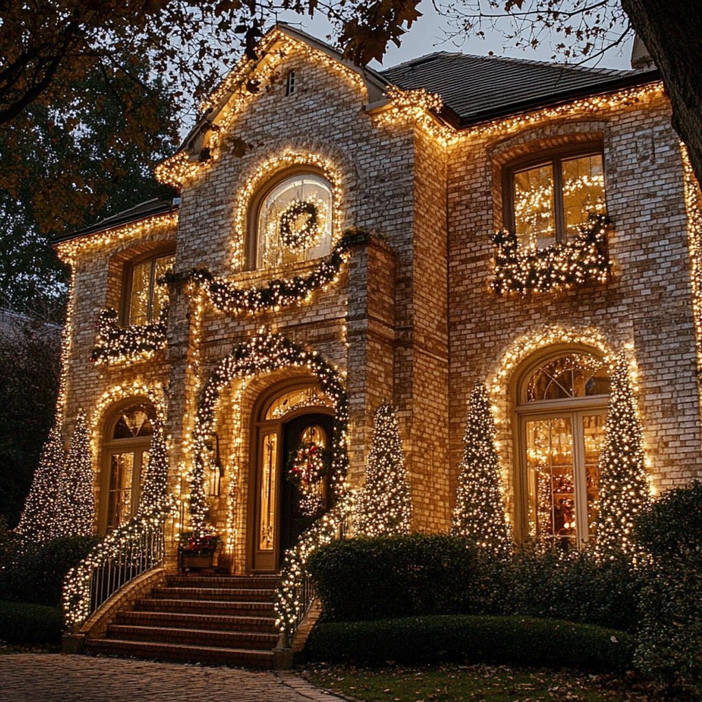 TW SHINE Orange Halloween Lights, 20FT 100 Count Incandescent Mini String Lights, Waterproof Halloween Decorations for Outdoor Indoor Patio Home Party Garden Yard Decor