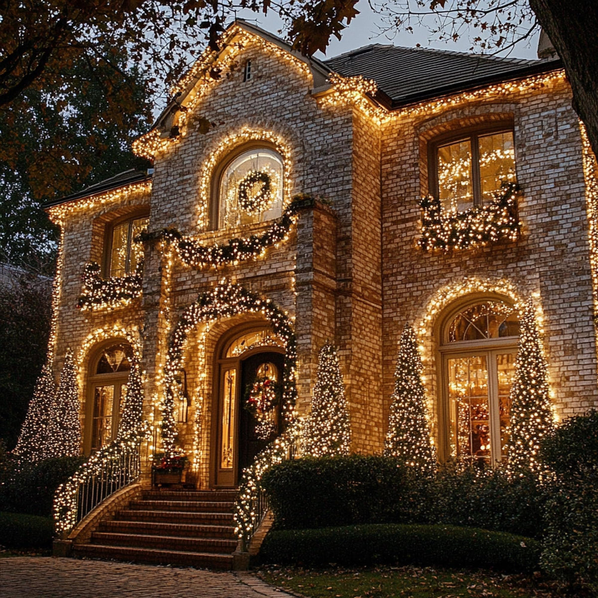 TW SHINE Orange Halloween Lights, 20FT 100 Count Incandescent Mini String Lights, Waterproof Halloween Decorations for Outdoor Indoor Patio Home Party Garden Yard Decor
