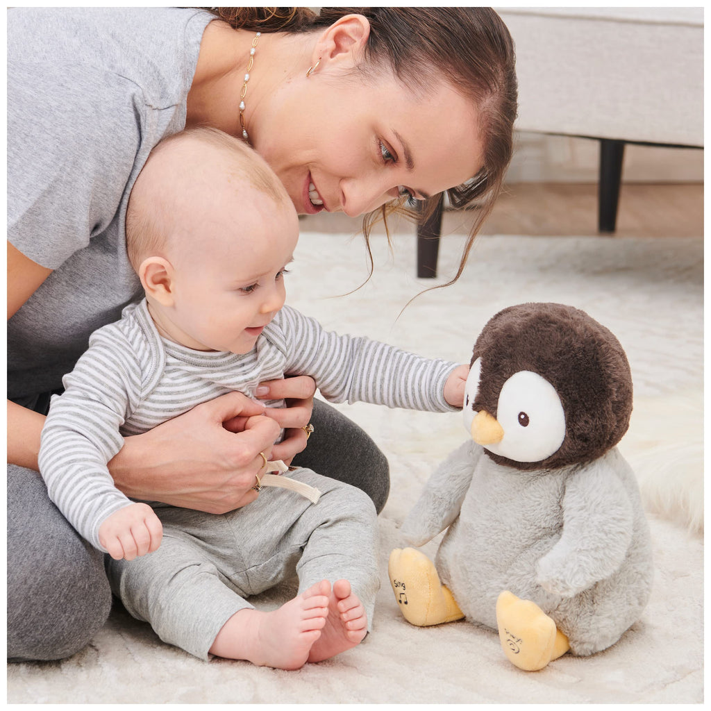 GUND Baby Peeki Puppy 12-Inch Interactive Animated Musical Plush for Babies