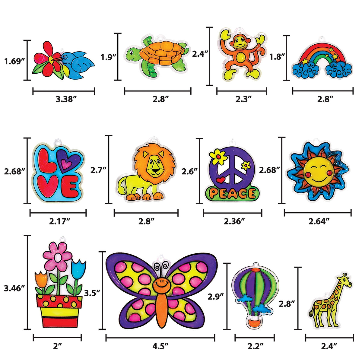 Made By Me Create Your Own Window Art Kit, Halloween Suncatchers