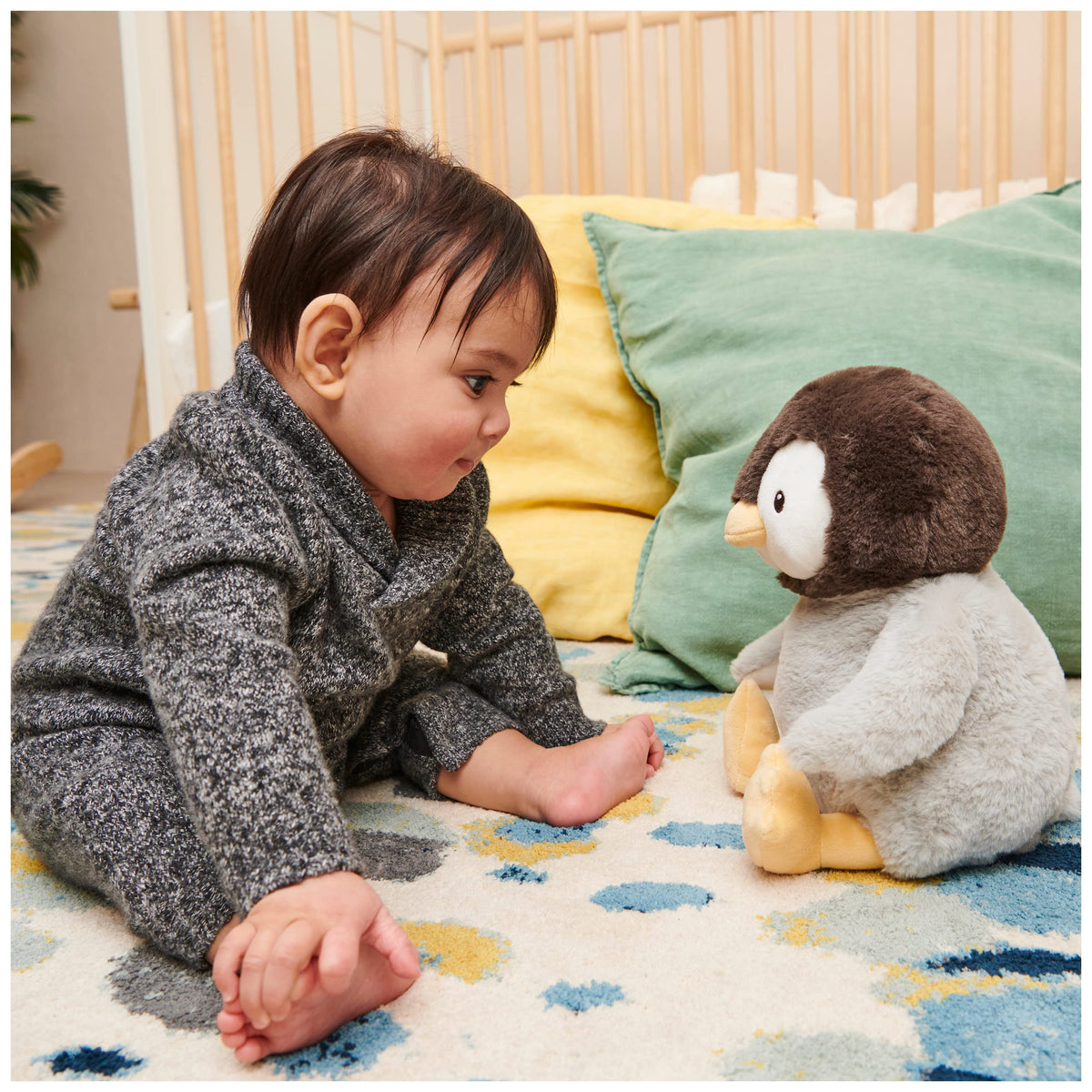 GUND Baby Peeki Puppy 12-Inch Interactive Animated Musical Plush for Babies
