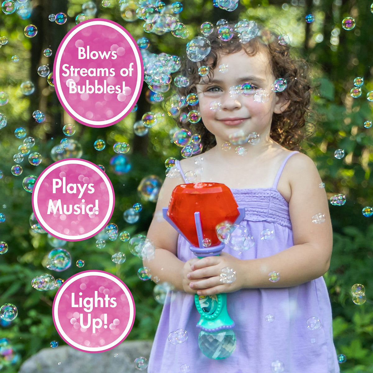 Little Kids Paw Patrol Marshall Light and Sound Musical Bubble Wand, Includes Bubble Solution