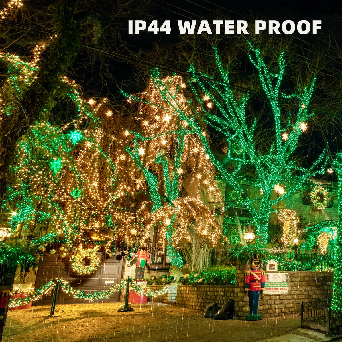 TW SHINE Orange Halloween Lights, 20FT 100 Count Incandescent Mini String Lights, Waterproof Halloween Decorations for Outdoor Indoor Patio Home Party Garden Yard Decor
