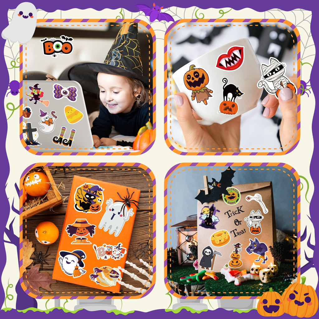 OHOME Fall Stickers | 100 PCS Thanksgiving Stickers for Kids - Vinyl Thanksgiving Games Toys Gifts Activities Essentials Party Favors Supplies - Friendsgiving Crafts Bulk for Classroom Home