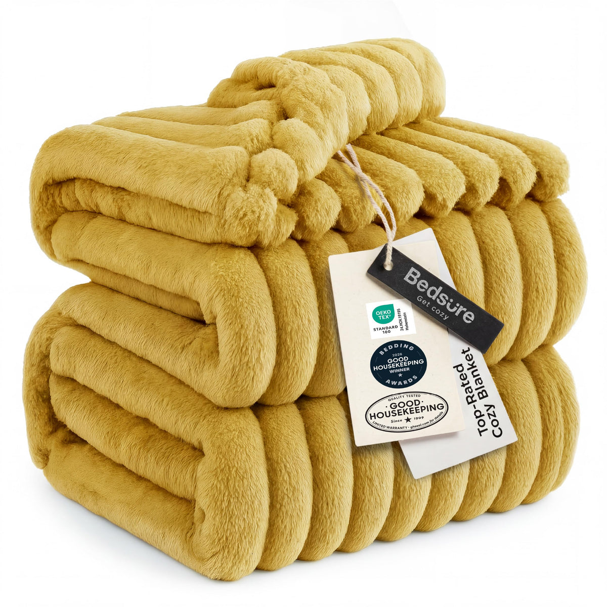 Bedsure GentleSoft White Throw Blanket for Couch - Halloween Fall Decorations for Home Living Room Decor, Cozy Fleece Fall Christmas Blanket, Birthday Gifts for Women Mom Her, Off White, 50x60 Inches