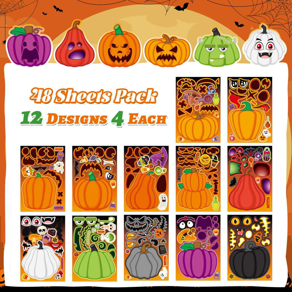 Stickers for Kids Toddler Party Favors Crafts - 48 Sheets