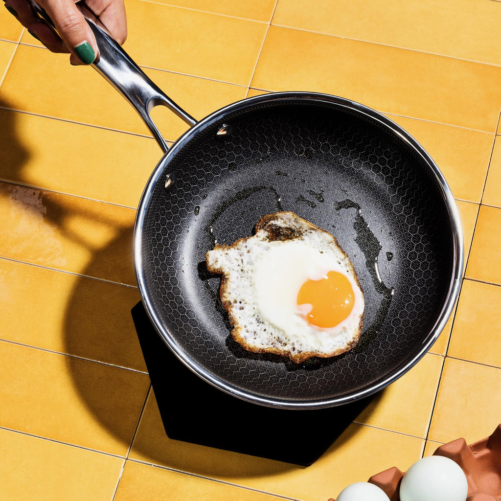 HexClad 10" Hybrid Nonstick Frying Pan, Dishwasher & Induction Safe