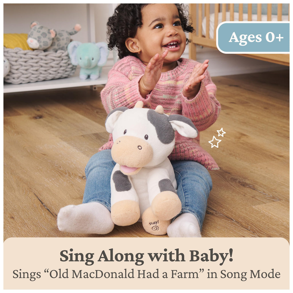 GUND Baby Peeki Puppy 12-Inch Interactive Animated Musical Plush for Babies