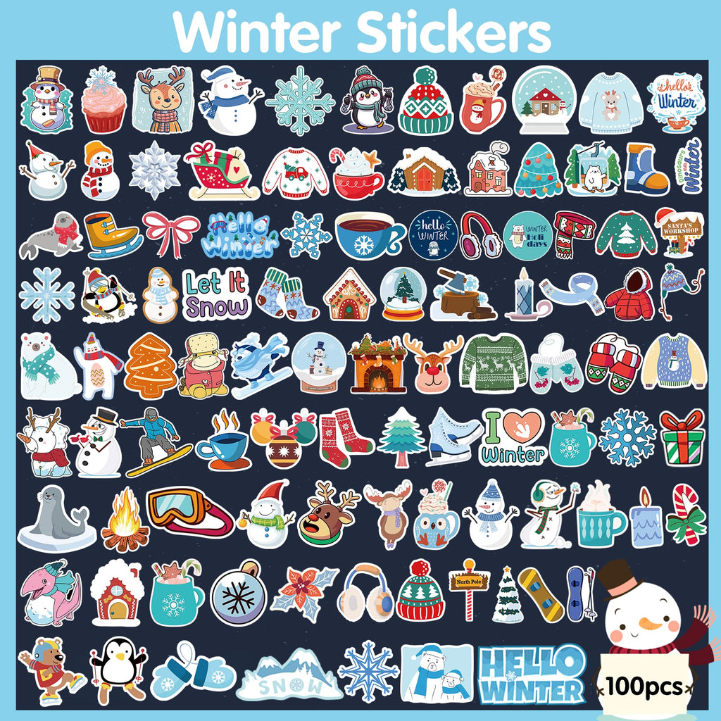 OHOME Fall Stickers | 100 PCS Thanksgiving Stickers for Kids - Vinyl Thanksgiving Games Toys Gifts Activities Essentials Party Favors Supplies - Friendsgiving Crafts Bulk for Classroom Home