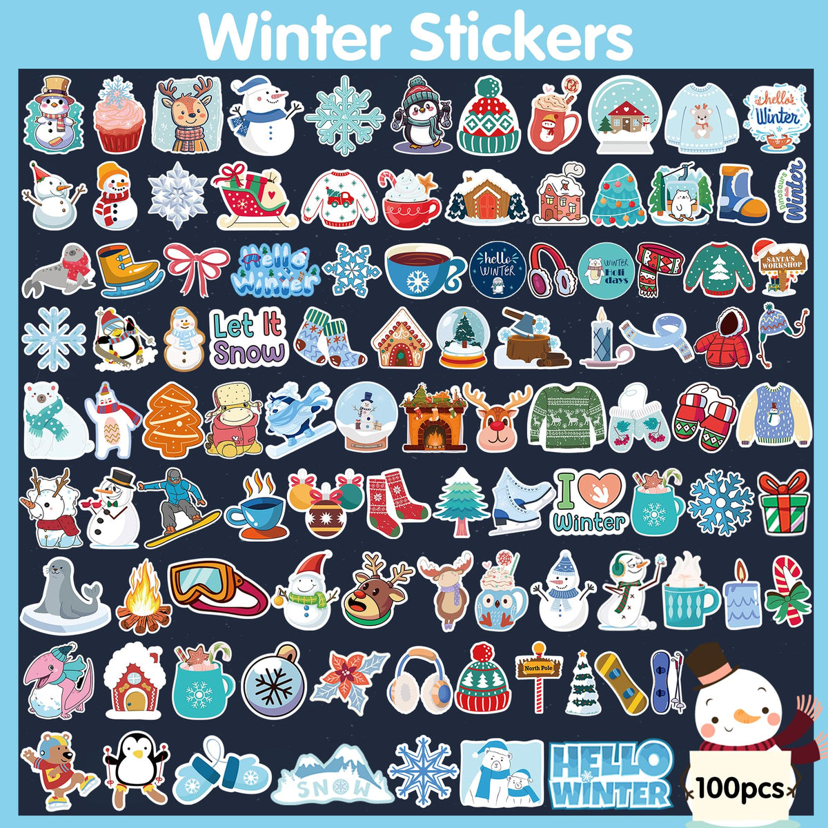 OHOME Fall Stickers | 100 PCS Thanksgiving Stickers for Kids - Vinyl Thanksgiving Games Toys Gifts Activities Essentials Party Favors Supplies - Friendsgiving Crafts Bulk for Classroom Home