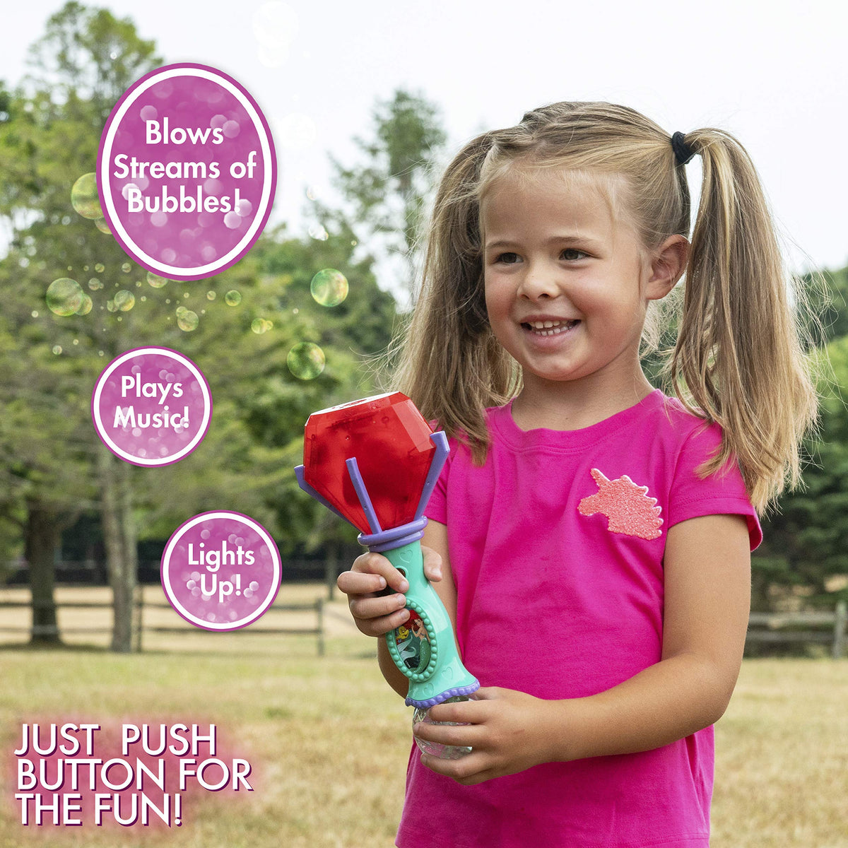 Little Kids Paw Patrol Marshall Light and Sound Musical Bubble Wand, Includes Bubble Solution