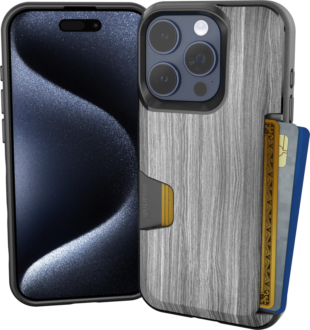 Smartish iPhone SE/7/8 Wallet Case, Card Holder, Wallet Slayer Vol 1, Black