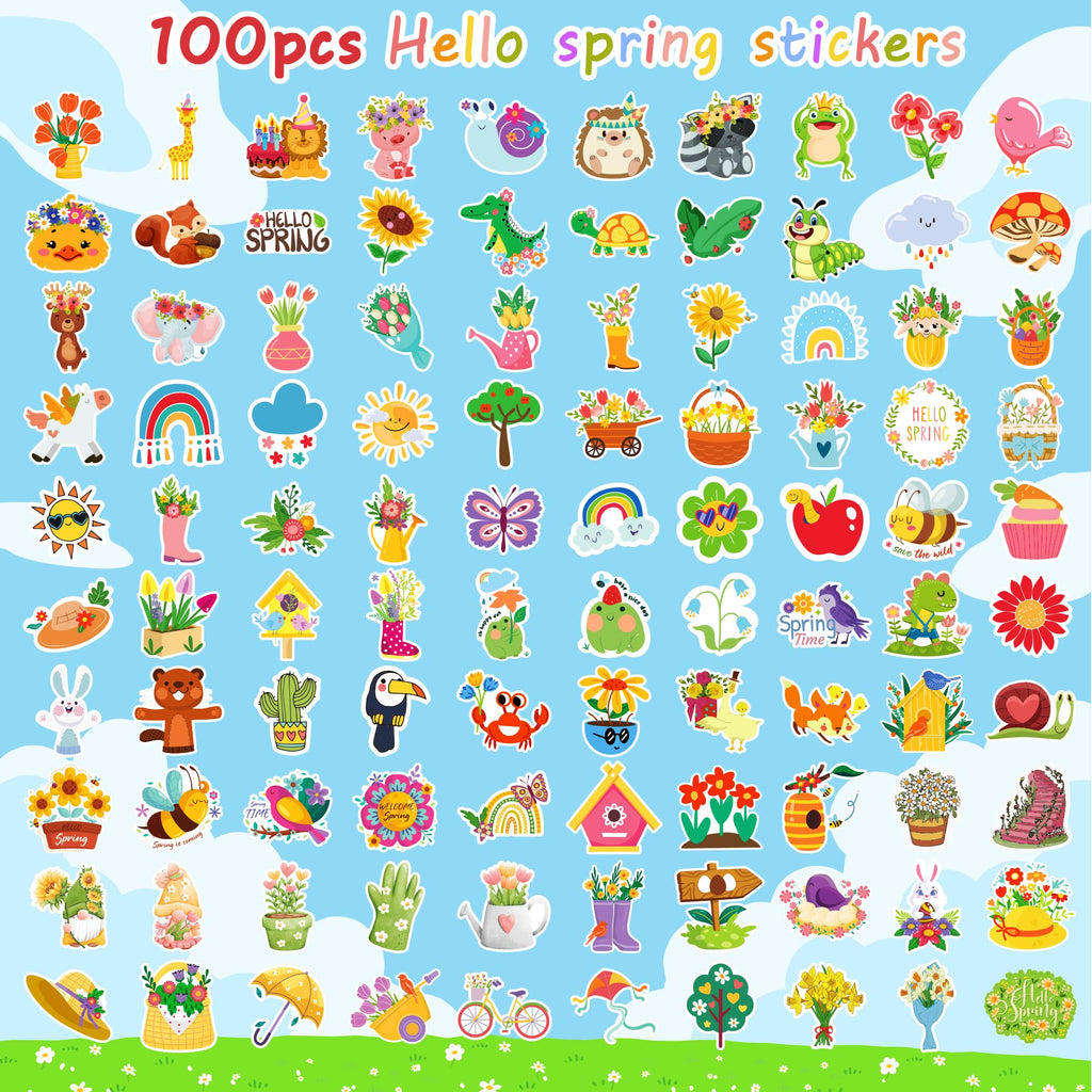 OHOME Fall Stickers | 100 PCS Thanksgiving Stickers for Kids - Vinyl Thanksgiving Games Toys Gifts Activities Essentials Party Favors Supplies - Friendsgiving Crafts Bulk for Classroom Home